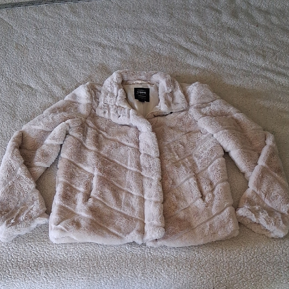 Ci Sono Women's Cozy Teddy Jacket - Cream